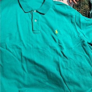 Polo by Ralph Lauren Men's Green Polo Shirt